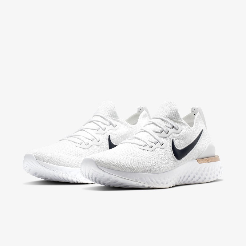 Epic react flyknit hotsell 2 white and gold